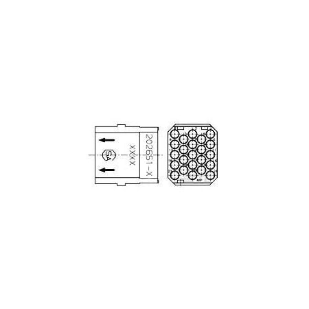 Te Connectivity SKT MODULE  23 POSN  G-SERIES 202651-4